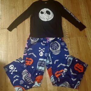 Disney Black and Blue Halloween Pajama Set
